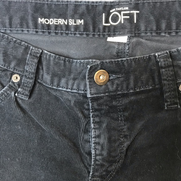 LOFT Modern Slim Corduroy Pants - Picture 2 of 4
